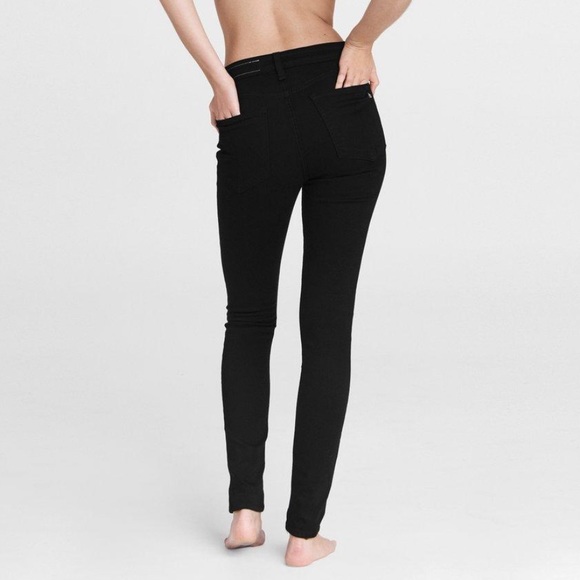 NWT Rag & Bone Nina High Rise skinny black jeans sz 29 - Picture 4 of 12